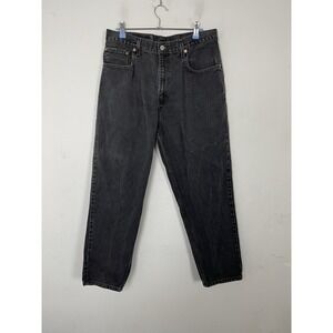 Levis 560 Mens Jeans 33x30 Y2k Baggy Skater Batwing Black‎ USA Loose Fit VTG